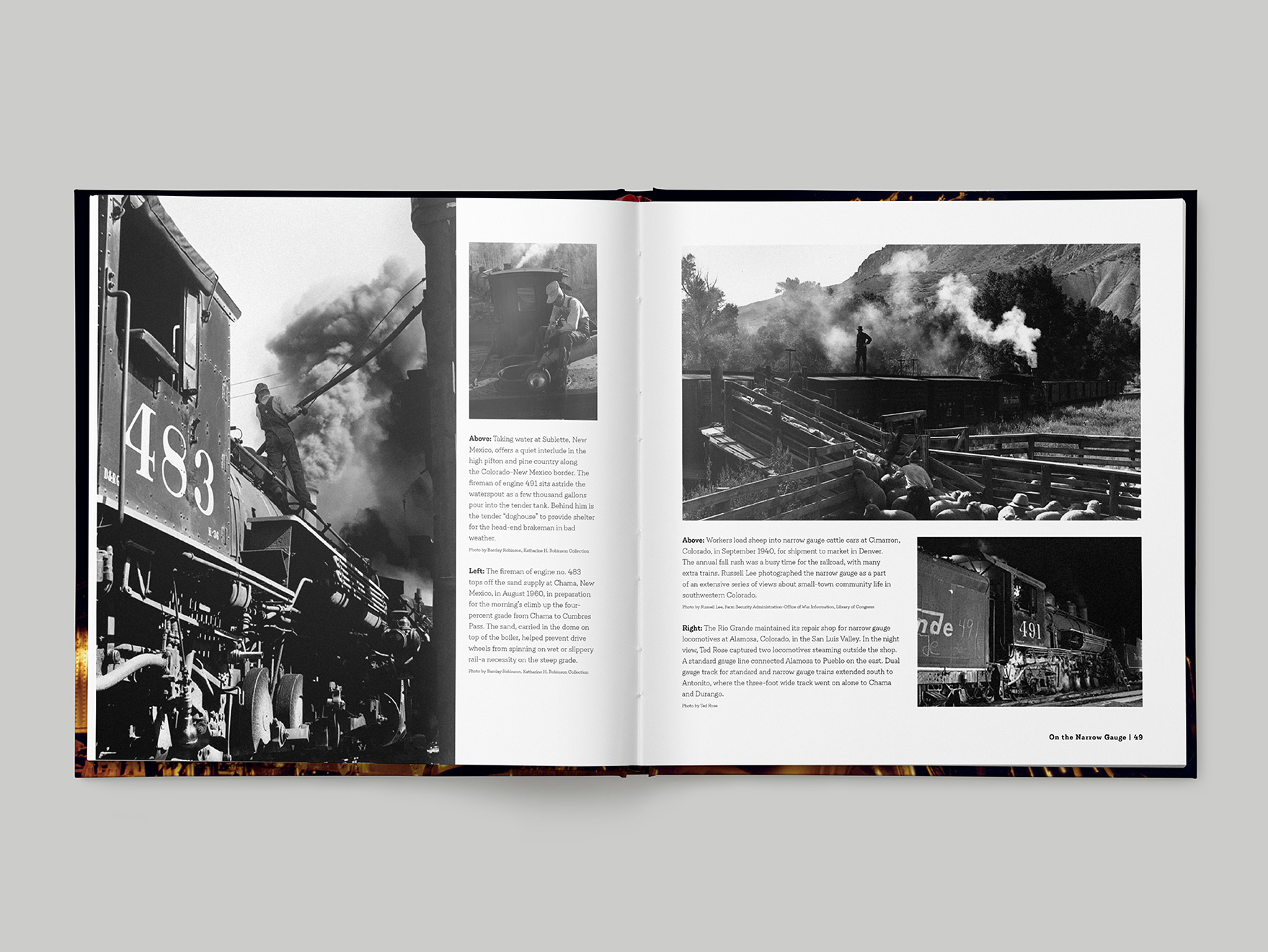 Inside pages from Classic Steam showing the picture heavy layout