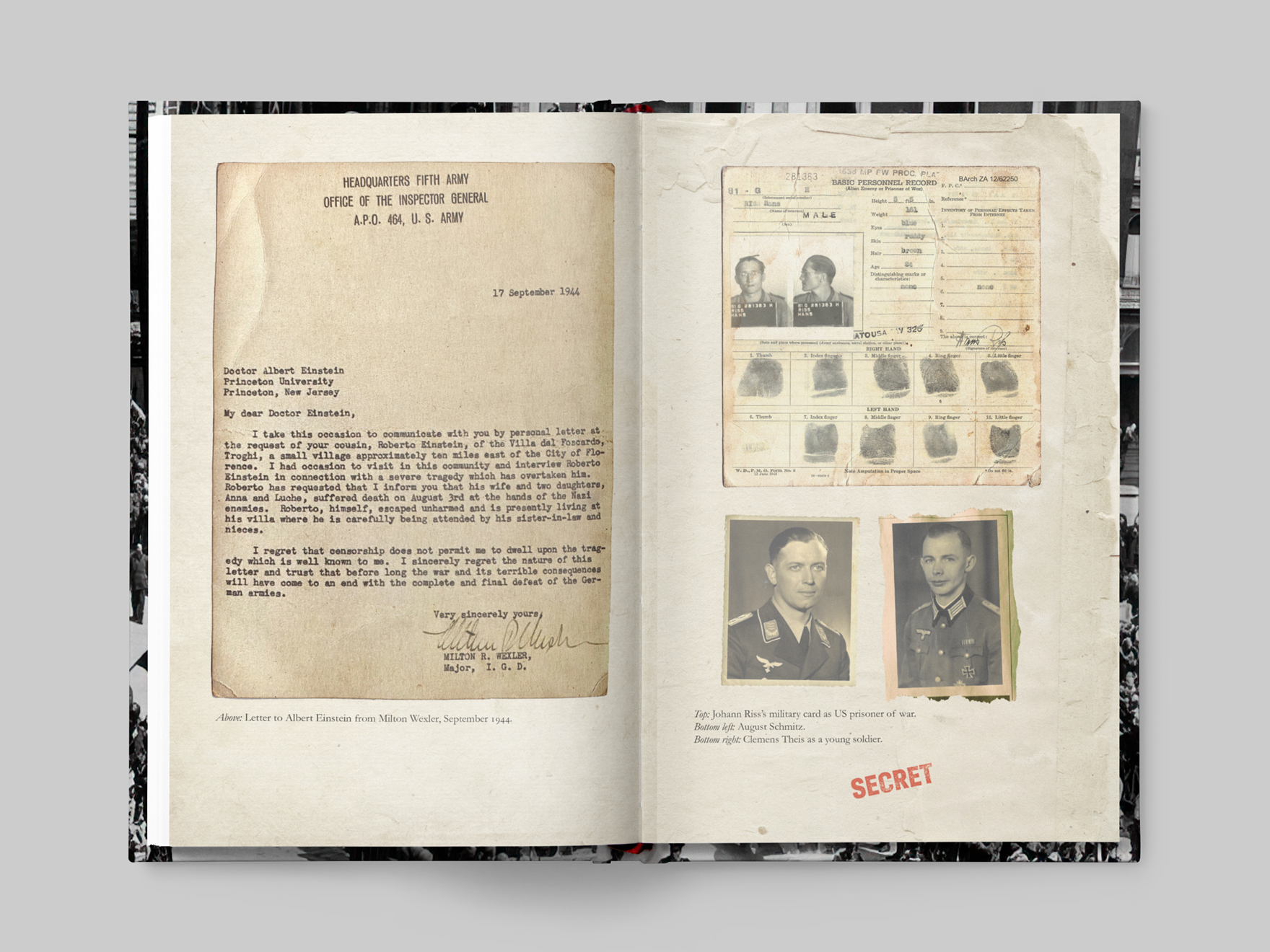 Picture inset from The Einstein Vendetta from Penguin Random House