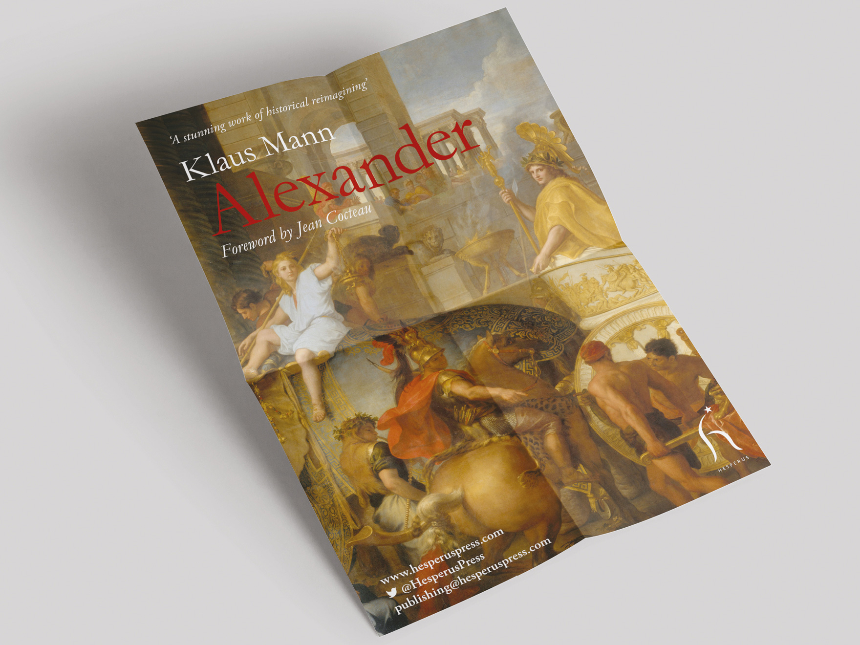 Poster for Alexander using artwork of the book cover