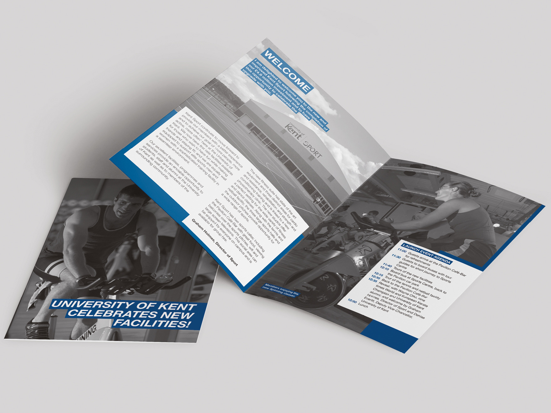 Leaflet promoting the new sporting facilities at Kent Sport