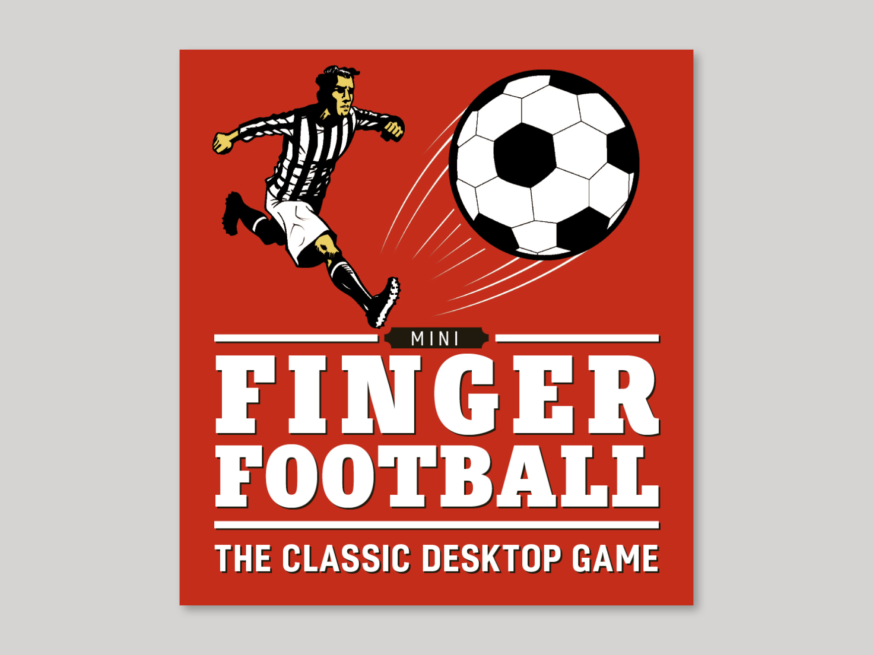 Box front to the Finger Football Mini Kit game
