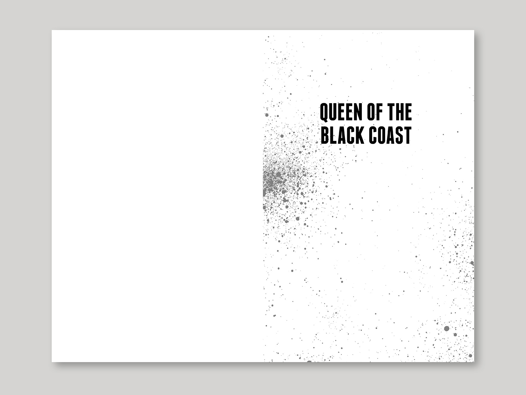 Inside typeset pages from a fiction book