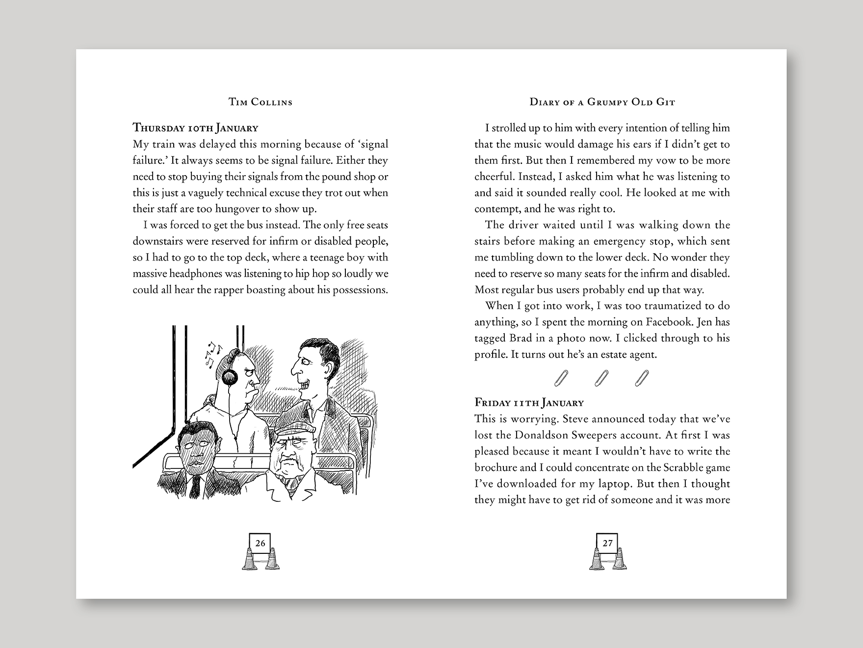 Inside pages from a typeset book with illustrations in the text